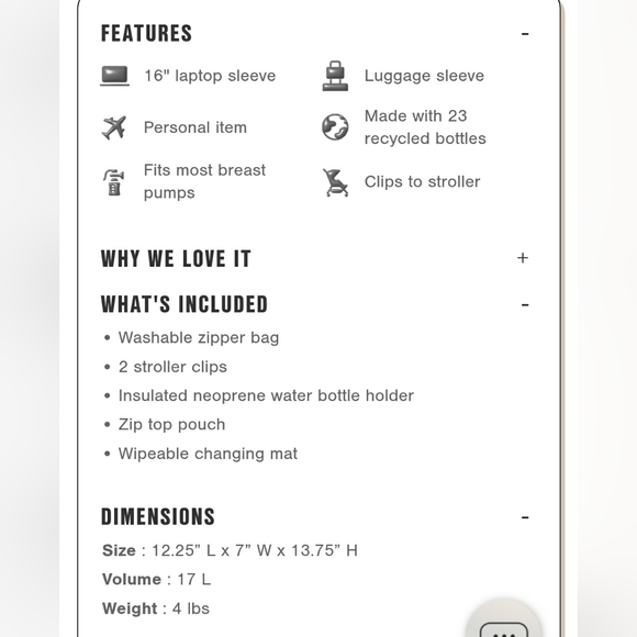 ❤Dagne Dover❤ large Indi Diaper Backpack in CURRANT (no longer available) - Picture 9 of 13